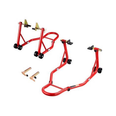 Béquille Roue Avant et Arrière - Lève Moto Charge 385 - 6 kg (1/5)
