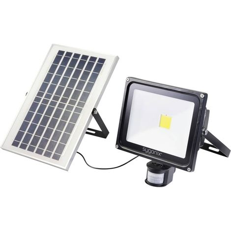 Sygonix SY-5461112 Faretto solare con rilevatore di movimento 50 W Colore luce: Bianco neutro (1/5)