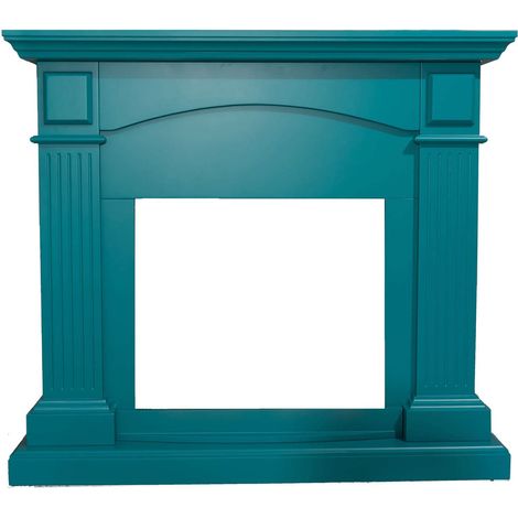 Mpc Marco Chimenea Cetona Azul Turquesa Marco Chimenea Cetona Azul Turquesa Mdf Marco Madera