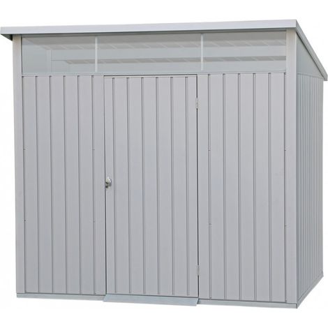 Duramax - caseta jardín - PALLADIUM 8X6 - Metal - color gris plata (1/5)