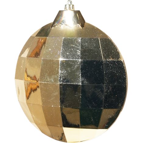 ARPIMEX Disco Decorazione di Natale 19,5 x 6,5 x 22 Cm Plastica Oro