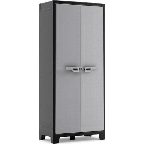 armadio alto multispace keter "titan" in resina grigio 80x44x182 cm