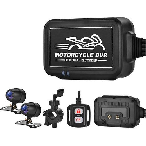 Caméra double 1080p étanche pour moto, enregistreur vidéo de nuit HD, idéal pour la conduite de motos et de motocross. (1/5)