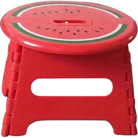 Tabouret Pliant Portable Antidérapant Plastique Renforcé Pour Adulte Enfant Extérieur Intérieur (1/4)