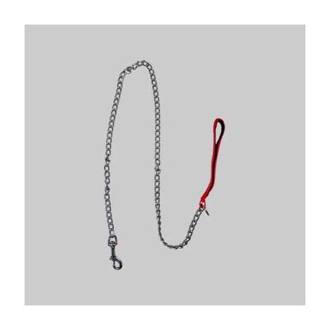 Guinzaglio per cani con catena ideal star 25 mm x 120 cm