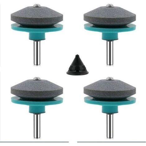 4Pcs Universal Clipper Blade Sharpener Clipper Accessories with 1Pcs Blade Balancing Kit (Green & Blue) (1/4)