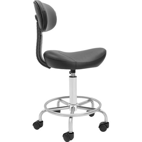 Sillón reclinable, altura regulable, giro de 360°, color negro. (1/2)