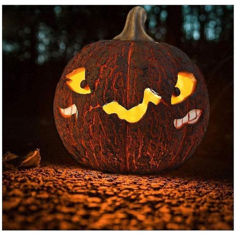 Lampe citrouille d'Halloween, petite lampe décorative monstre (1/4)
