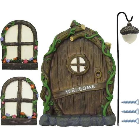 ornement De Porte Et De Fentre En Forme De Champignon Lumineux 2, Dcorations Cratives En Rsine, Dcorations De Jardin Et De Ferme, Dcorations De B (1/5)