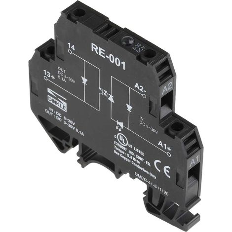 Rs Pro – Optocoupleur montage rail DIN 6 mA – Longueur 60.8mm – Température de fonctionnement -25°C à +60°C – Composant électronique (1/3)