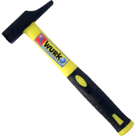 WURKO martillo peña 25 mm mango fibra , Martillo ebanista 25 mmCon mango de fibra antideslizanteCabeza plana de 10,5 cm de largoPara uso en el hogar, taller y bricolaje