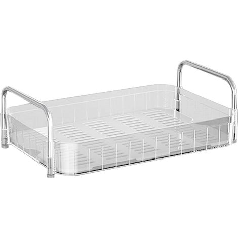 Égouttoir à tasses avec bac de récupération, étagère de rangement pour comptoir, organisateur de tasses pour la cuisine, blanc, simple couche (1/5)