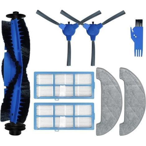 Ersatzteile für Ultenic D5 Serie D5S - D5S Pro - D5S Pro+ Saugroboter: Hauptseitenbürste, HEPA-Filter, Wischpad (1/4)