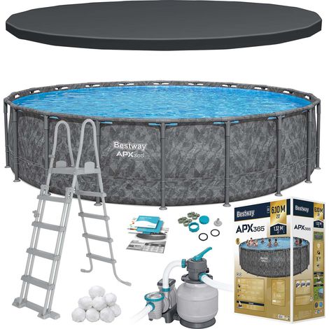 Piscina da giardino con struttura 610 x 132 cm, modello 11 in 1 Bestway 561KE (1/5)