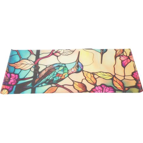 Dcoratif Verre PVC tanche Motif Fleurs et Oiseaux Vintage (1/5)