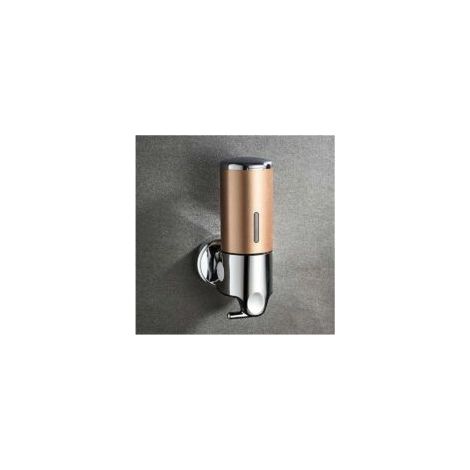 Dispensador de gel desinfectante para manos, dispensador manual de champú de pared para hoteles, oficinas, hogares, habitaciones y baños - Dorado - Crezuo (1/4)