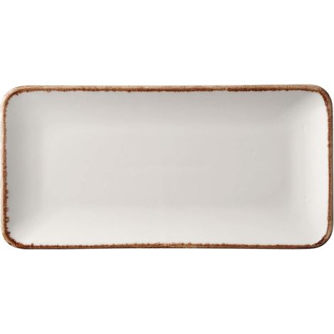 Assiette rectangulaire vanille - 300x150mm - Finedine (1/5)