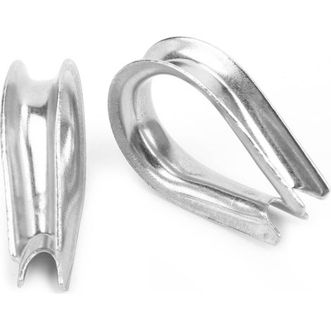 50 Pièces Colliers Serre-Câble en U Inox 304, Rondelles Joints, Attaches pour Câbles Métalliques, Kit Universel Filetage M4