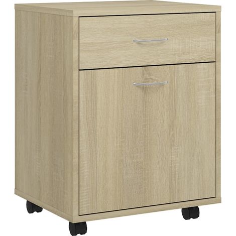 Maison Exclusive - Armadietto con Ruote Rovere Sonoma 45x38x54cm Legno Multistrato
