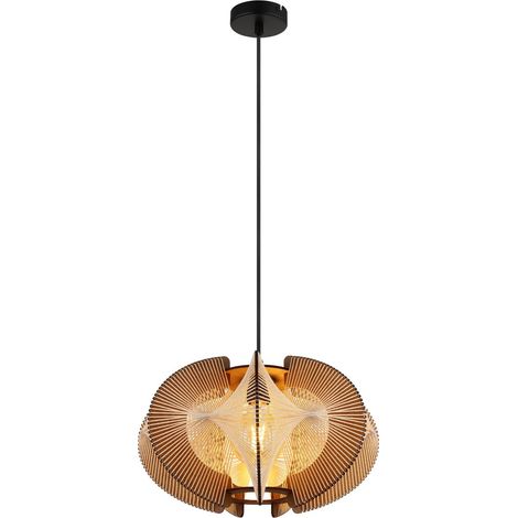 Globo - lámpara colgante - SAKURA - natural - yute - Ø 44cm - E27 (1/5)
