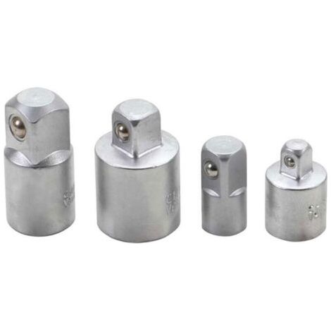 royaluxe-Jeu de 4 adaptateurs carré 1/4-3/8-1/2 – Acier chrome vanadium – Pour outils à tête carrée – Installation facile (1/5)
