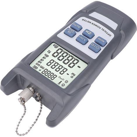 Photomètre optique à fibre 800-1650nm, mesure rapide et précise -70 à +10dBm, arrêt automatique, stockage de données (1/5)
