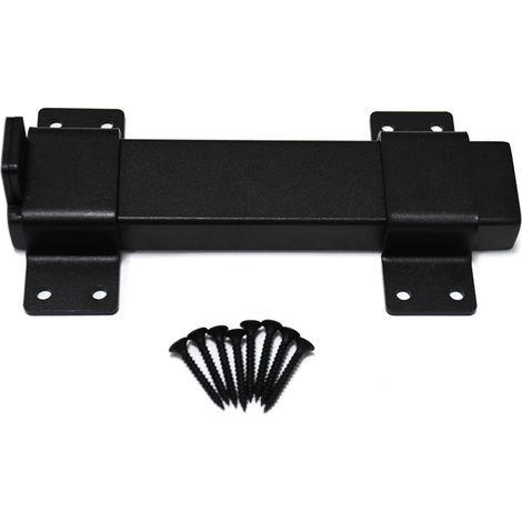 Loquet de porte à rabat avec trou de cadenas, loquet de sécurité à rabat, verrous de porte de garage, loquet de porte réglable en alliage d'aluminium (1/5)