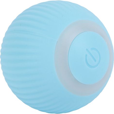 Balle rotative intelligente avec dispositif sonore intégré, balle interactive à rebond et roulement automatique pour chat et chien (bleue) (1/5)