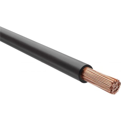 HELU KABEL H07Z-K 90°C 1X16mm² BK (schwarz) Einzelader halogenfrei schwarz AD 8,4mm Nennspannung Uo/U 450V/750V - 1 Meter