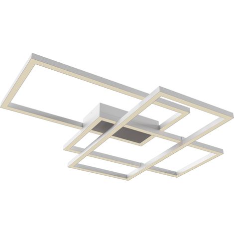 Plafoniera Modern in Metallo e Acrilico Rida Bianco (1/5)