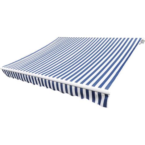 Maison Exclusive - Tessuto di Ricambio per Tenda da Sole Blu e Bianco 480x295 cm Poliestere (1/5)