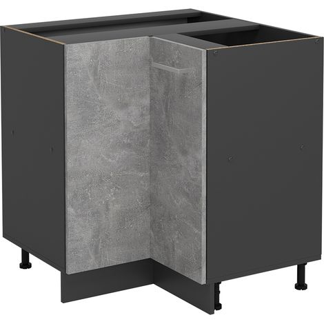 Mobile ad angolo cucina R-Line, Calcestruzzo, 75.6 cm senza piano di lavoro, Vicco (1/4)