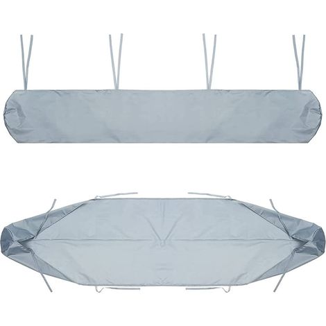Housse de Auvent Jardin Protection, BâChe Sac de Rangement 420D Oxford Contre Les UV Anti-poussière étanche Contre la Neige et la Pluie en Hiver, pour Canopy Shelter De Terrasse Meubles (Gris, 2.5M) (1/5)