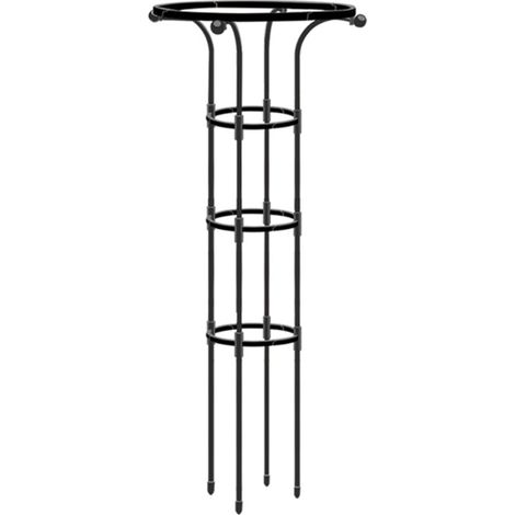 Support d'Arceaux pour Fleurs Clématite Pois de Senteur Kit de Treillis Jardinerie Climbing 125x25cm Blanche Résistant Antirouille Plante Grimpante Maison et Jardin (1/5)