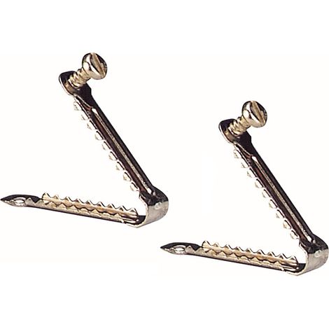 Lot de 2 pinces à ailes en métal – Maintien sécurisé des ailes – Pour volailles – Usage professionnel – Chick'A