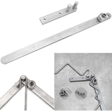 Cintreuse manuelle pour barre plate, tube rond et carré de 1 à 6 mm Outil de cintrage en acier inoxydable avec poignée de 340 mm Cintreuse de tubes d'établi (1/5)