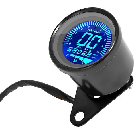 Digitaler Tachometer und Drehzahlmesser für Motorräder, wasserdichtes LCD-Display bis 10.000 U/min, Kilometerzähler-Ersatz (1/5)
