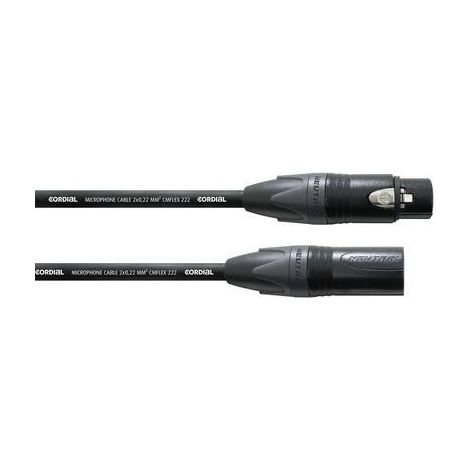 XLR Cavo di collegamento Cordial CPM 5 FM-FLEX [1x Presa XLR - 1x Spina XLR] 5.00 m Nero (1/2)