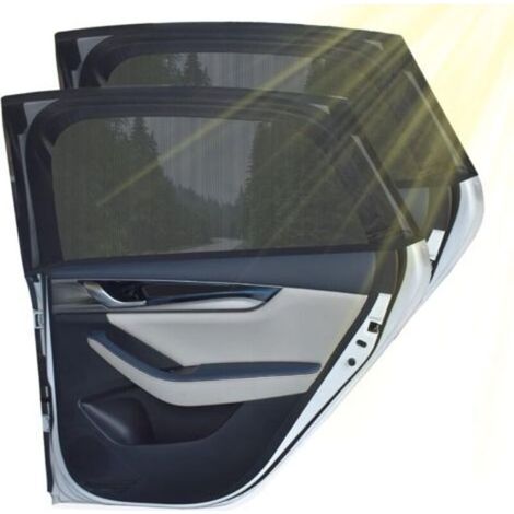 2pcs Protection Pare-Soleil Vitres Arrière Latérales Universelle pour Auto SUV Protégez Enfant & Animaux Bloquer Les Rayons UV Chaleur Solaire (1/5)