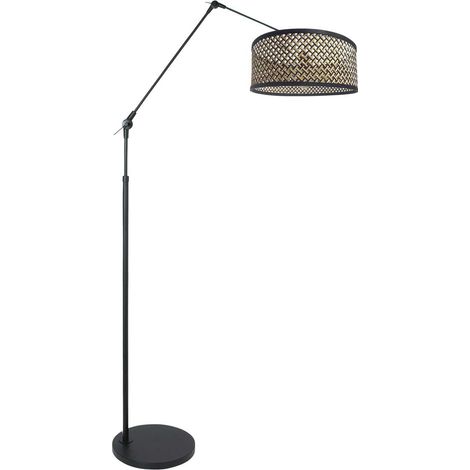 Steinhauer - lampada da terra - Prestige Chic - nero - bambù