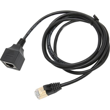 Câble Ethernet CAT8, diamètre extérieur 3,8 mm, fil ultra-fin 8P8C, 10 Gigabit, connecteurs RJ45 mâle/femelle droits, longueur 1,5 mètre. (1/5)