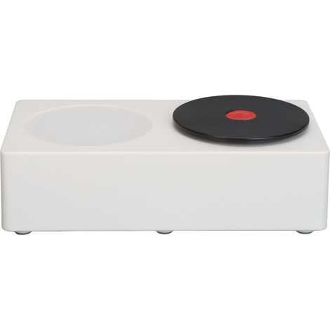Weißer Bluetooth-Lautsprecher: Premium-Klang, kompaktes und elegantes Design im Vintage-Stil mit integriertem Nachtlicht. Ideal für Zuhause, Büro oder Wohnzimmer. (1/5)