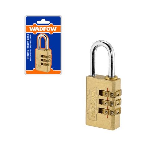 WADFOW Vorhängeschloss mit 3-stelliger Zahlenkombination – 3 x 30 mm, WADFOW (1/3)