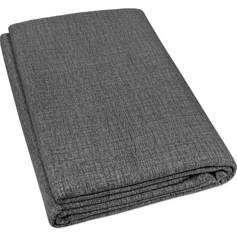 Telo Arredo Tessuto Copritutto Gran Foulard Copridivano Proteggi Letto Poltrona Divano Antracite - 230x265 cm