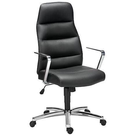 Fauteuil en cuir noir Chairman (1/5)