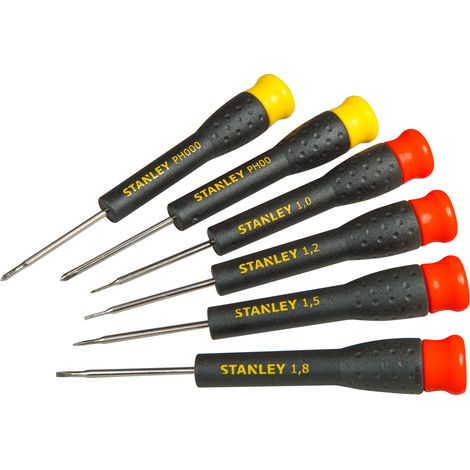 Stanley STHT0-62631 6-teiliger Präzisionsschraubendrehersatz (1/2)