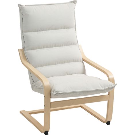 Fauteuil lounge KARRIE beige (1/5)