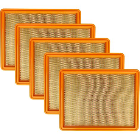 vhbw set da 5x filtro sostituisce Kärcher 5.731-020.0 filtro per aspirapolvere - Filtro principale a lamelle