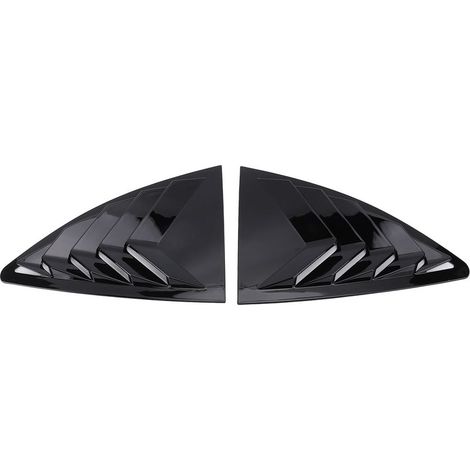 Paire de persiennes de fenêtre latérale arrière, grille d'aération gauche droite, garniture de remplacement pour GT86 BRZ 2013 – 2020, noir brillant. (1/5)