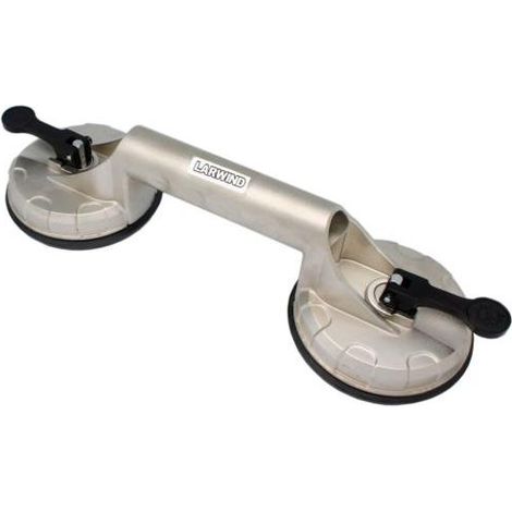 Ventosa doble LARWIND de aluminio ø 123 mm LAS-VA02